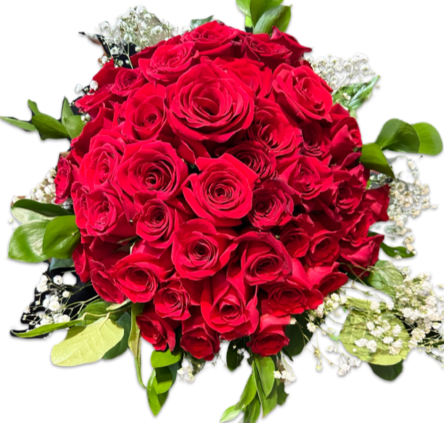 Darling - 50 stems Red Roses Bouquet