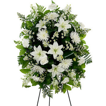White Standing Spray